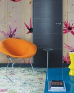 Carta Da Parati Deep purple - Inkiostro Bianco