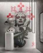 Carta Da Parati Special Edition Giuditta - Inkiostro Bianco