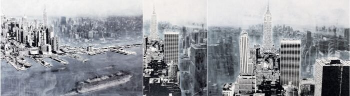 Carta Da Parati Big Apple - Inkiostro Bianco - immagine 3
