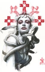 Carta Da Parati Special Edition Giuditta - Inkiostro Bianco - immagine 3