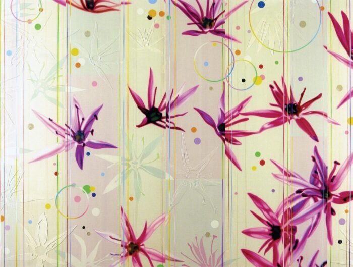Carta Da Parati Deep purple - Inkiostro Bianco - immagine 3
