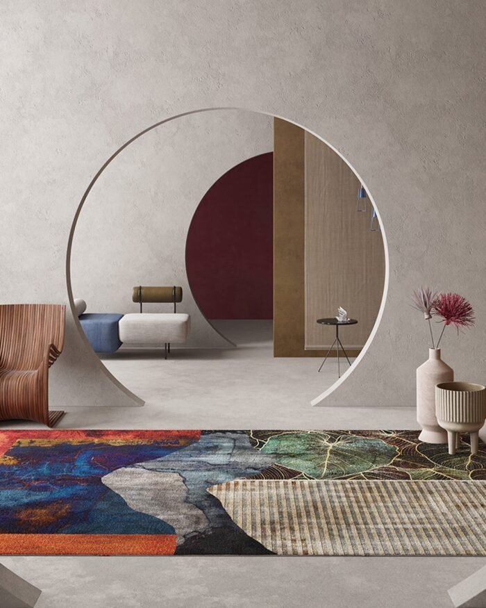 Ambra Rug 200x200cm WRGBOI2101 - Inkiostro Bianco - Image 2