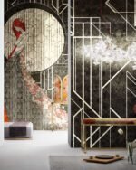 Carta Da Parati Aubrey - Inkiostro Bianco