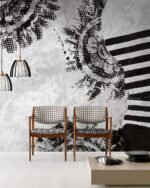 Carta Da Parati Black Lace - Inkiostro Bianco