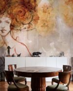 Carta Da Parati Capriccio - Inkiostro Bianco