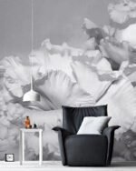 Carta Da Parati Corolle - Inkiostro Bianco