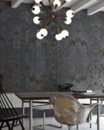 Carta Da Parati Damasked Concrete - Inkiostro Bianco