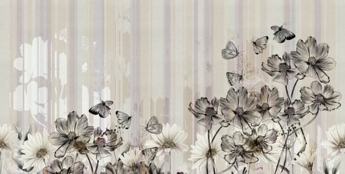 Flowerlines Wallpaper - Inkiostro Bianco - Image 3