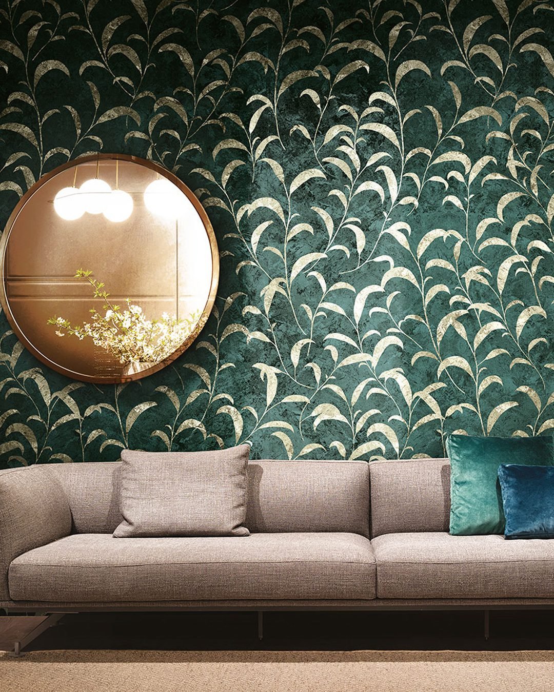 FOLLIE_INKIOLR1801_AMB Carta Da Parati Follie - Inkiostro Bianco - immagine 1