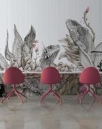 Carta Da Parati Iguanas - Inkiostro Bianco