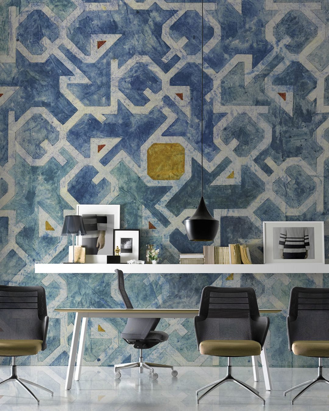 IN-RIVA-AL-LAGO_INKMQAJ1801_AMB Carta Da Parati In Riva Al Lago - Inkiostro Bianco - immagine 1