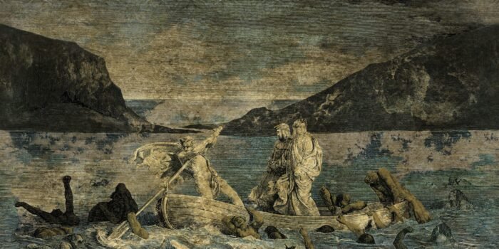 Carta Da Parati Inferius - Inkiostro Bianco - immagine 2