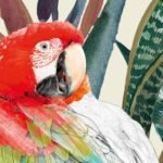 Carta Da Parati Parrots - Inkiostro Bianco - immagine 3