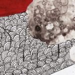 Carta Da Parati Scarlet Terrain - Inkiostro Bianco - immagine 2