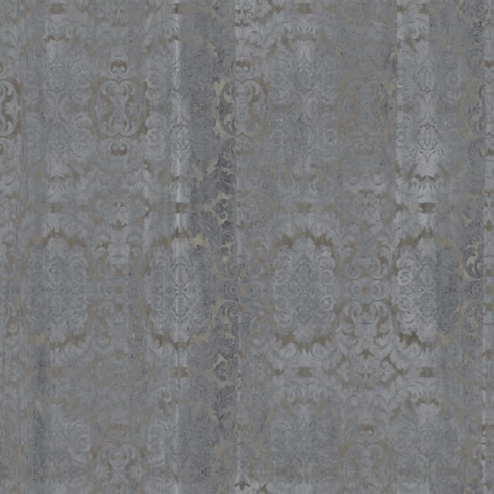 Carta Da Parati Damasked Concrete - Inkiostro Bianco - Image 7