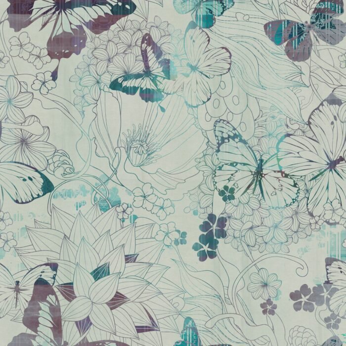 Carta Da Parati Backyard - Inkiostro Bianco - immagine 4