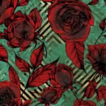 Carta Da Parati Redrose - Inkiostro Bianco - immagine 5