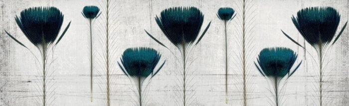 Carta Da Parati Pluma de pavo - Inkiostro Bianco - immagine 4