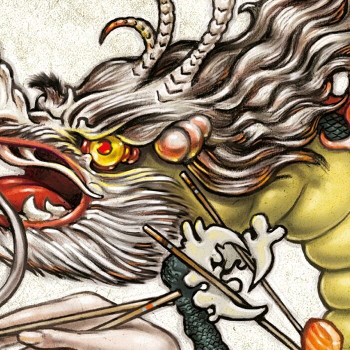 Carta Da Parati Passione del drago - Inkiostro Bianco - immagine 2