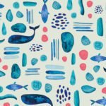 Carta Da Parati Marina - Inkiostro Bianco - immagine 2