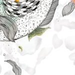 Carta Da Parati Fishes - Inkiostro Bianco - Image 3