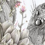 Carta Da Parati Iguanas - Inkiostro Bianco - Image 3