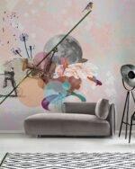 Carta Da Parati Jazz - Inkiostro Bianco