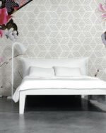 Carta Da Parati Natzumi - Inkiostro Bianco