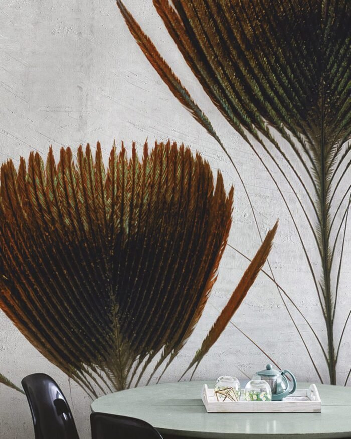 Carta Da Parati Pluma De Pavo 2018 - Inkiostro Bianco - immagine 2