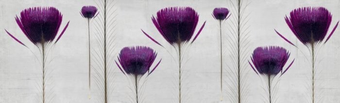 Carta Da Parati Pluma De Pavo 2018 - Inkiostro Bianco - immagine 4