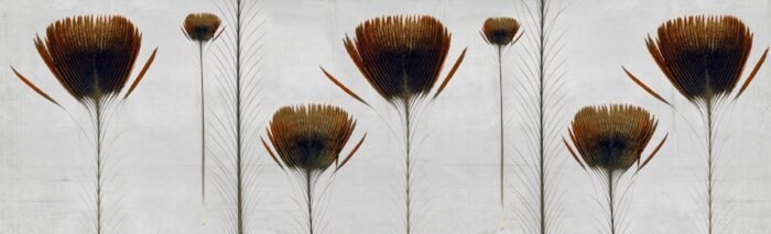 Carta Da Parati Pluma De Pavo 2018 - Inkiostro Bianco - immagine 5