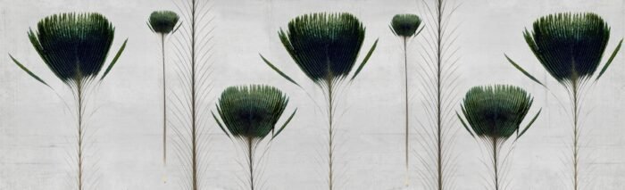 Carta Da Parati Pluma De Pavo 2018 - Inkiostro Bianco - immagine 6