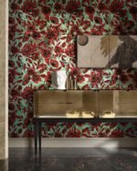 Carta Da Parati Redrose - Inkiostro Bianco