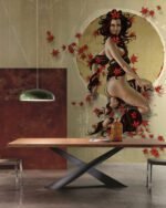 Carta Da Parati Rinascita - Inkiostro Bianco