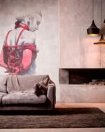 Carta Da Parati Special Edition Sara  - Inkiostro Bianco