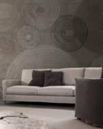 Carta Da Parati Soft Circles - Inkiostro Bianco