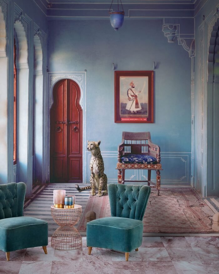 Carta Da Parati Special Edition The Maraja’s Apartment - Inkiostro Bianco - immagine 4