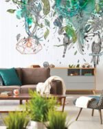 Carta Da Parati Tropic - Inkiostro Bianco