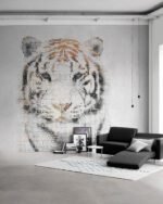 Carta Da Parati Wild - Inkiostro Bianco