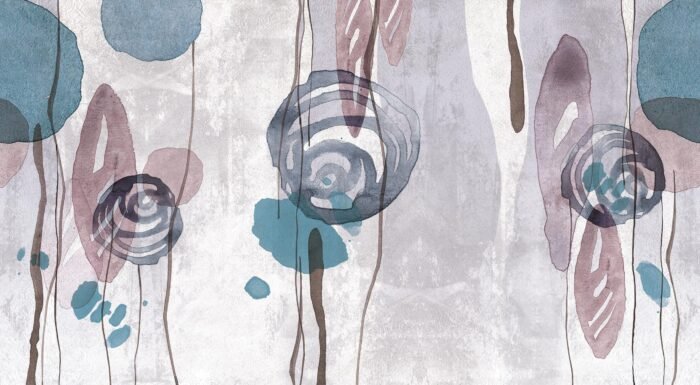 Carta Da Parati Aquerello - Inkiostro Bianco - immagine 4
