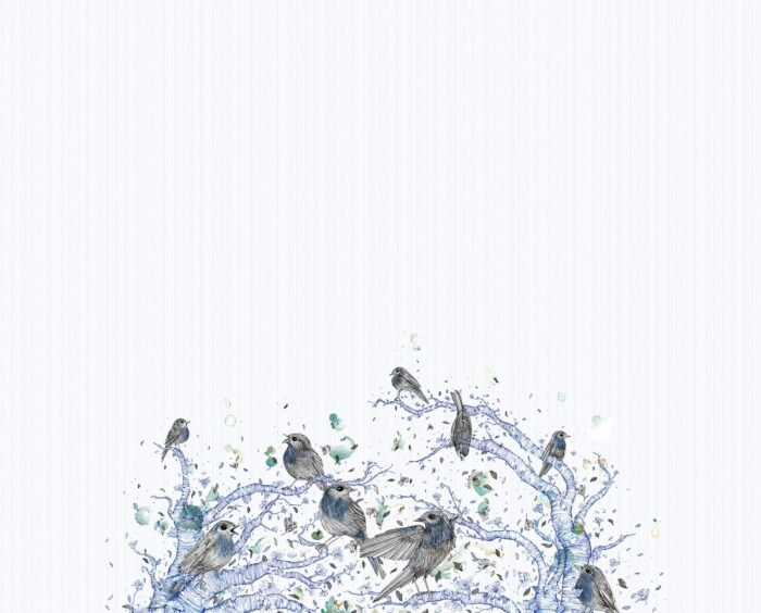 Carta Da Parati Branches - Inkiostro Bianco - immagine 2