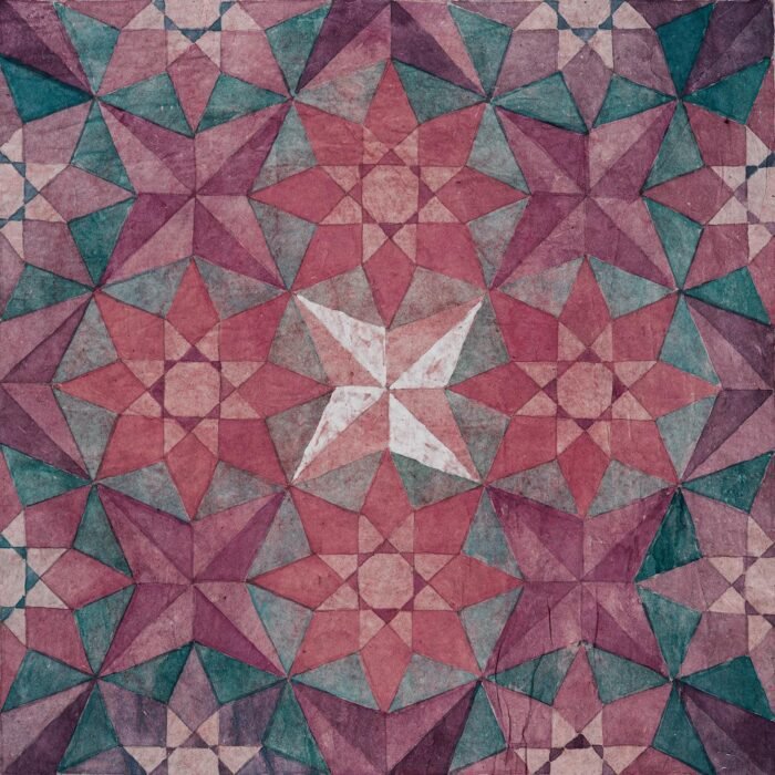 Carta Da Parati Caleido Rosa - Inkiostro Bianco - immagine 3