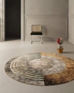 Tappeto Clock 200x200cm IRODAK2202 - Inkiostro Bianco - immagine 2