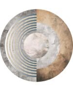 Tappeto Clock 200x200cm IRODAK2201 - Inkiostro Bianco