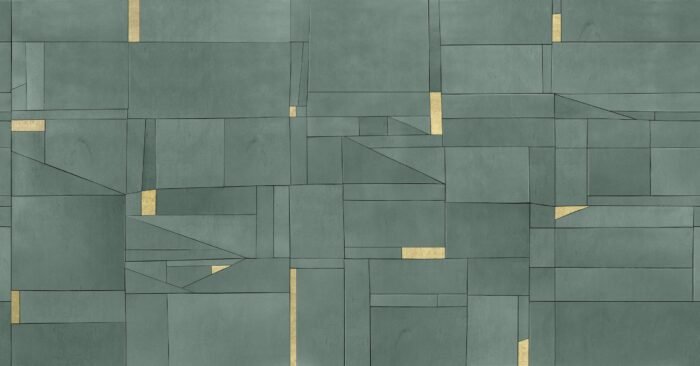 Carta Da Parati Composition - Inkiostro Bianco - immagine 3