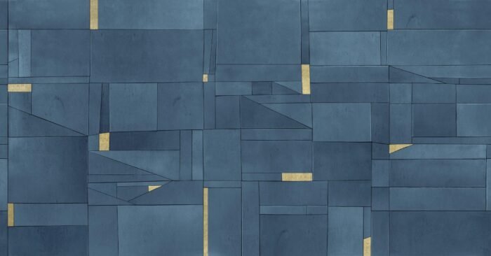 Carta Da Parati Composition - Inkiostro Bianco - immagine 4