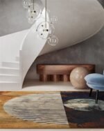 Eclissi Rug 200x200cm WREEAD21 - Inkiostro Bianco - Image 2