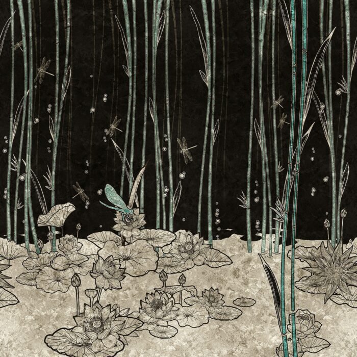 Carta Da Parati Bluemoon - Inkiostro Bianco - Image 2
