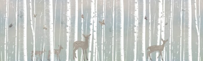 Carta Da Parati Hide And Seek - Inkiostro Bianco - immagine 2