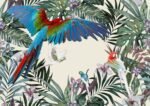 Carta Da Parati Parrots - Inkiostro Bianco - immagine 2